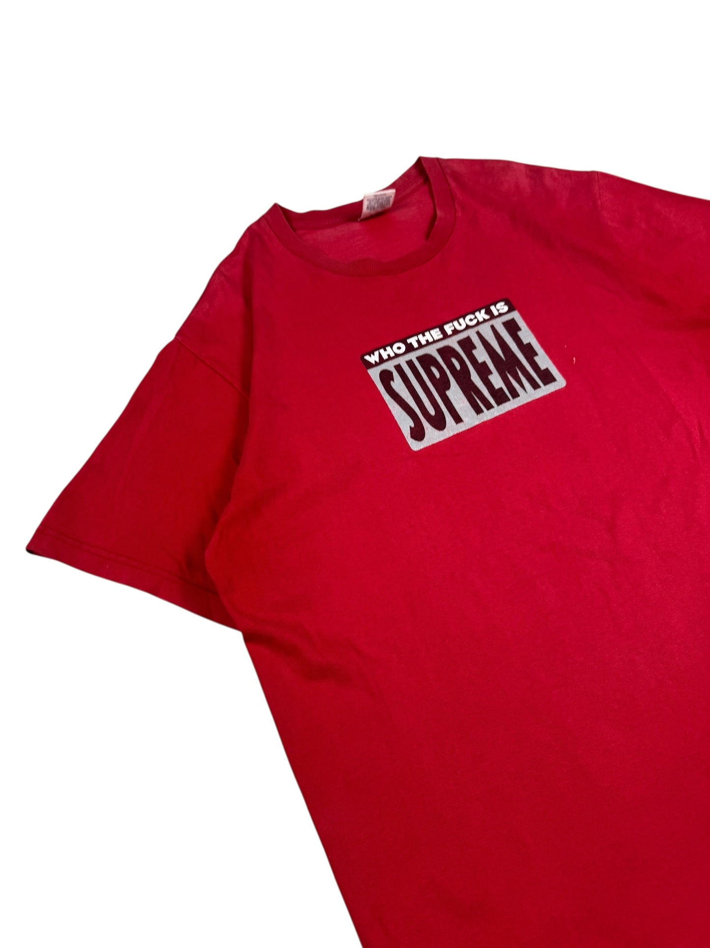 Supreme T-Shirt Who The Fuck Red (M)