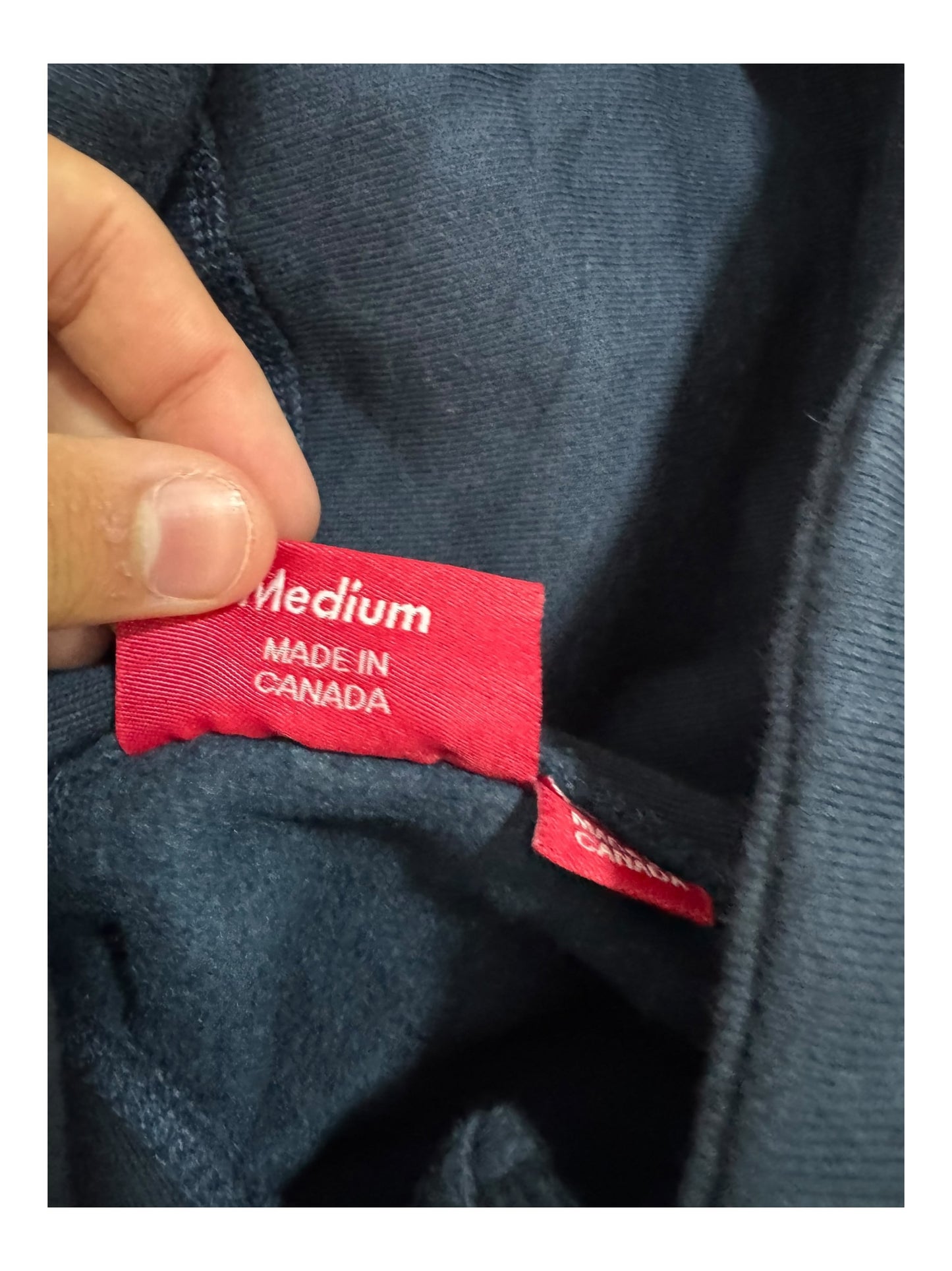 Supreme Chenille Arc Logo Navy&Red Hoodie (M)
