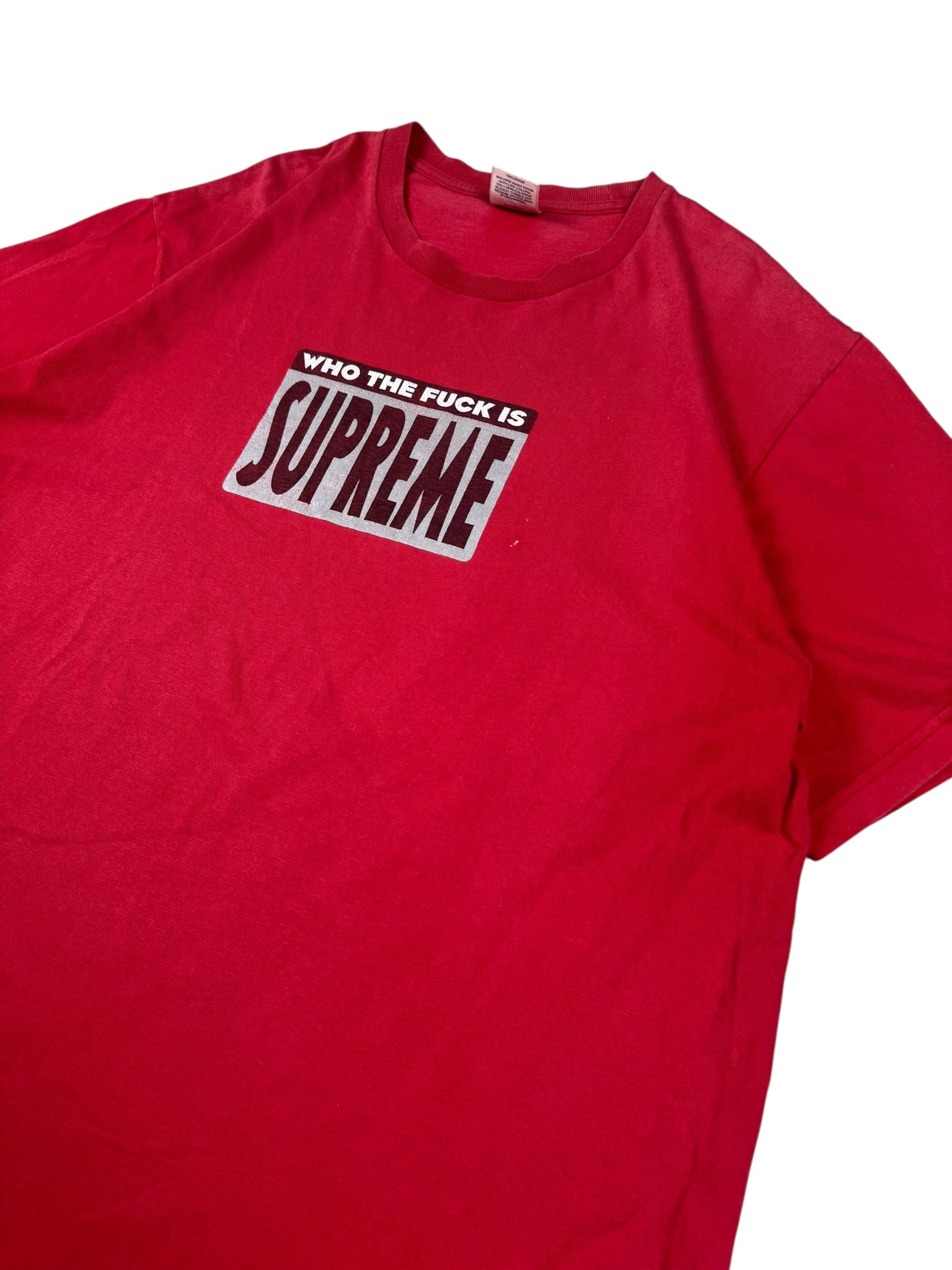 Supreme T-Shirt Who The Fuck Red (M)