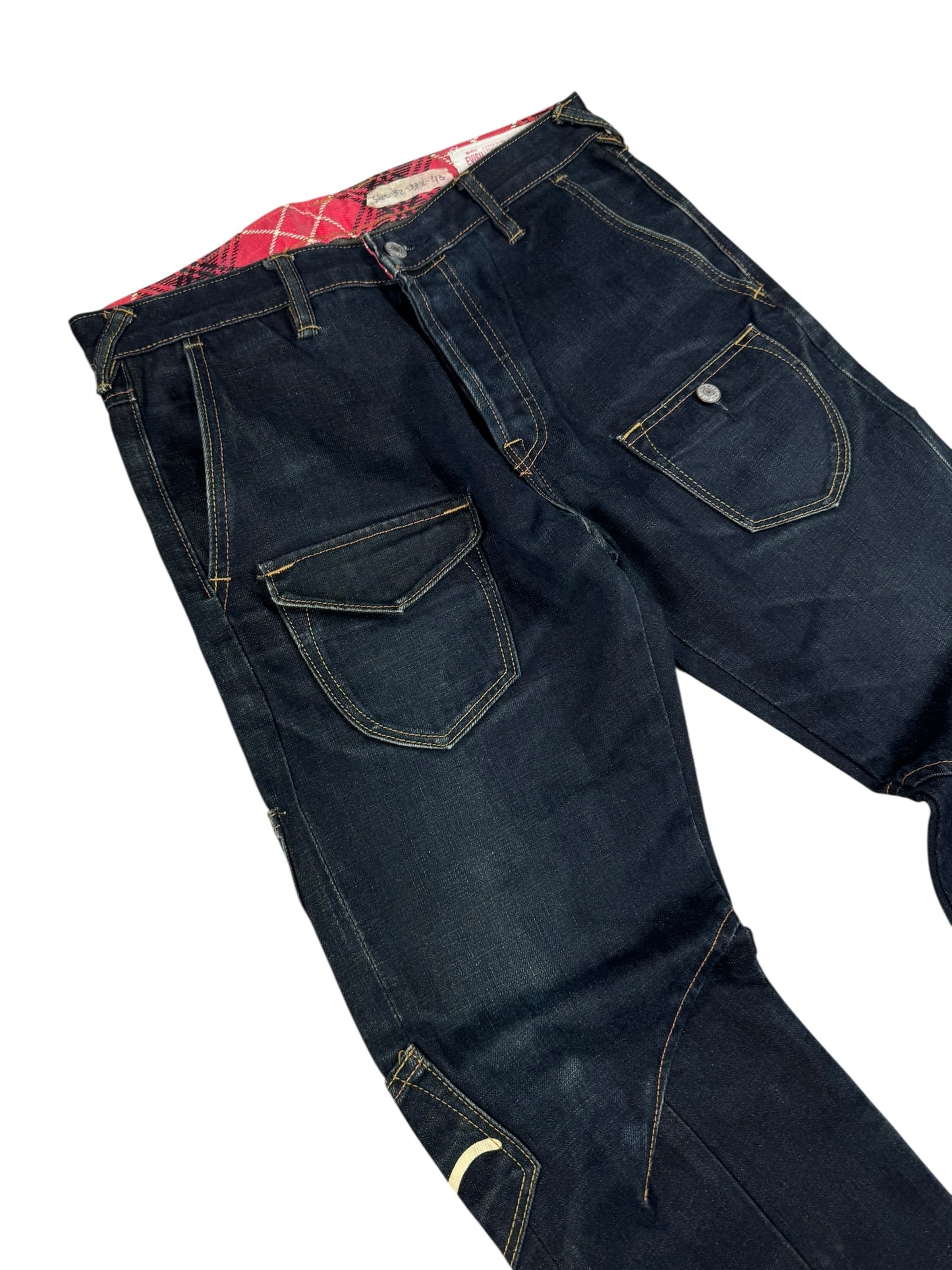 Evisu Pants Denim Wide Leg (S)