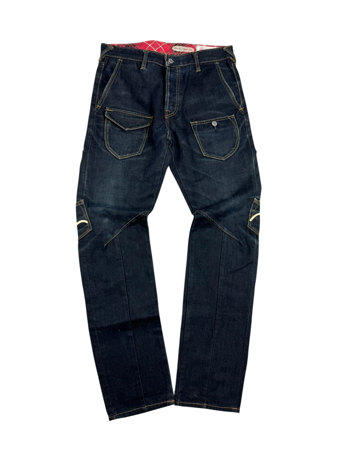 Evisu Pants Denim Wide Leg (S)
