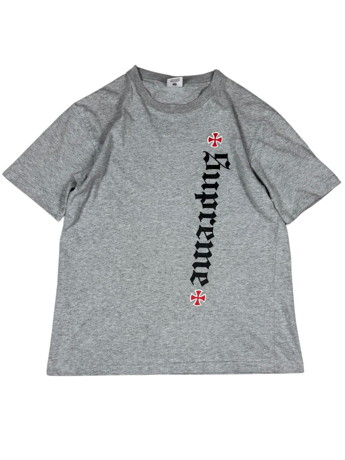 Supreme x Independent T-Shirt/Tee Grey and Red (S)