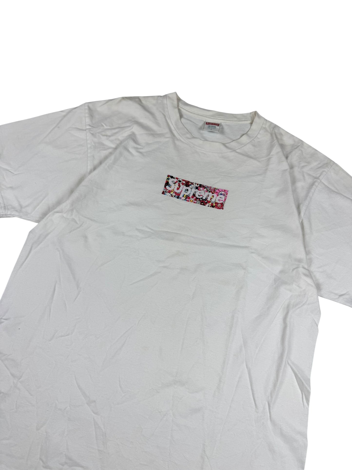 Supreme x Takashi Murakami COVID-19 Relief Box Logo Tee White (L)
