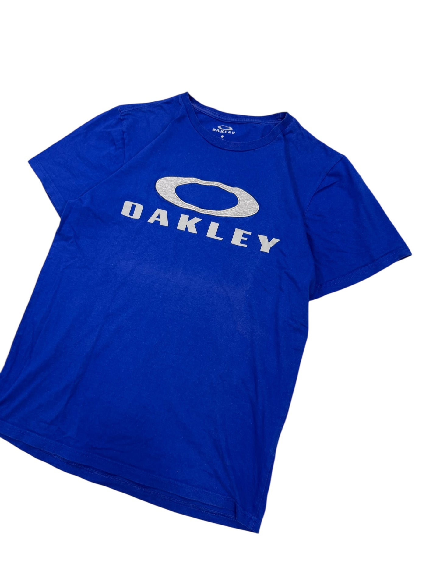 Oakley Tee Blue and White (M)