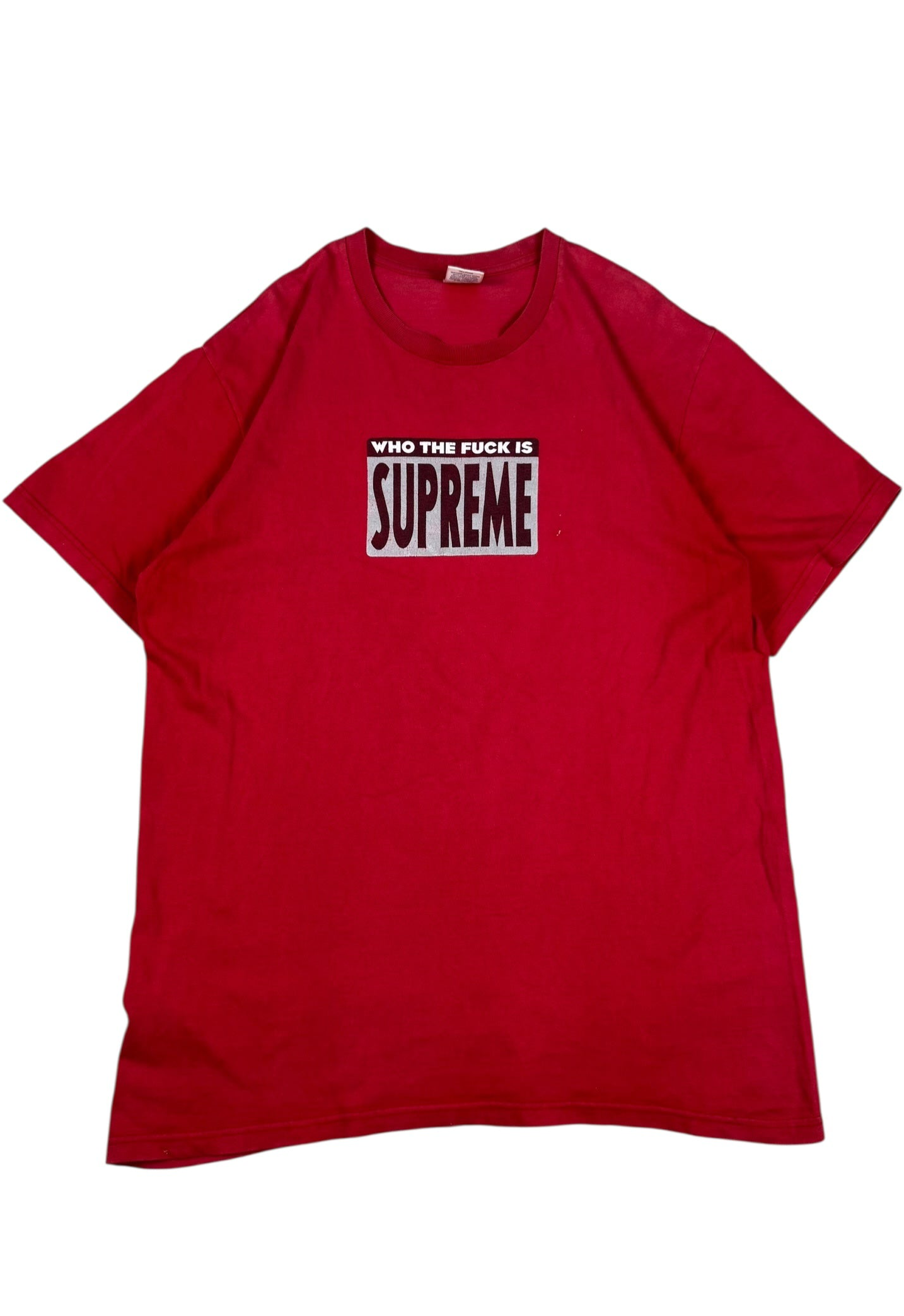 Supreme T-Shirt Who The Fuck Red (M)