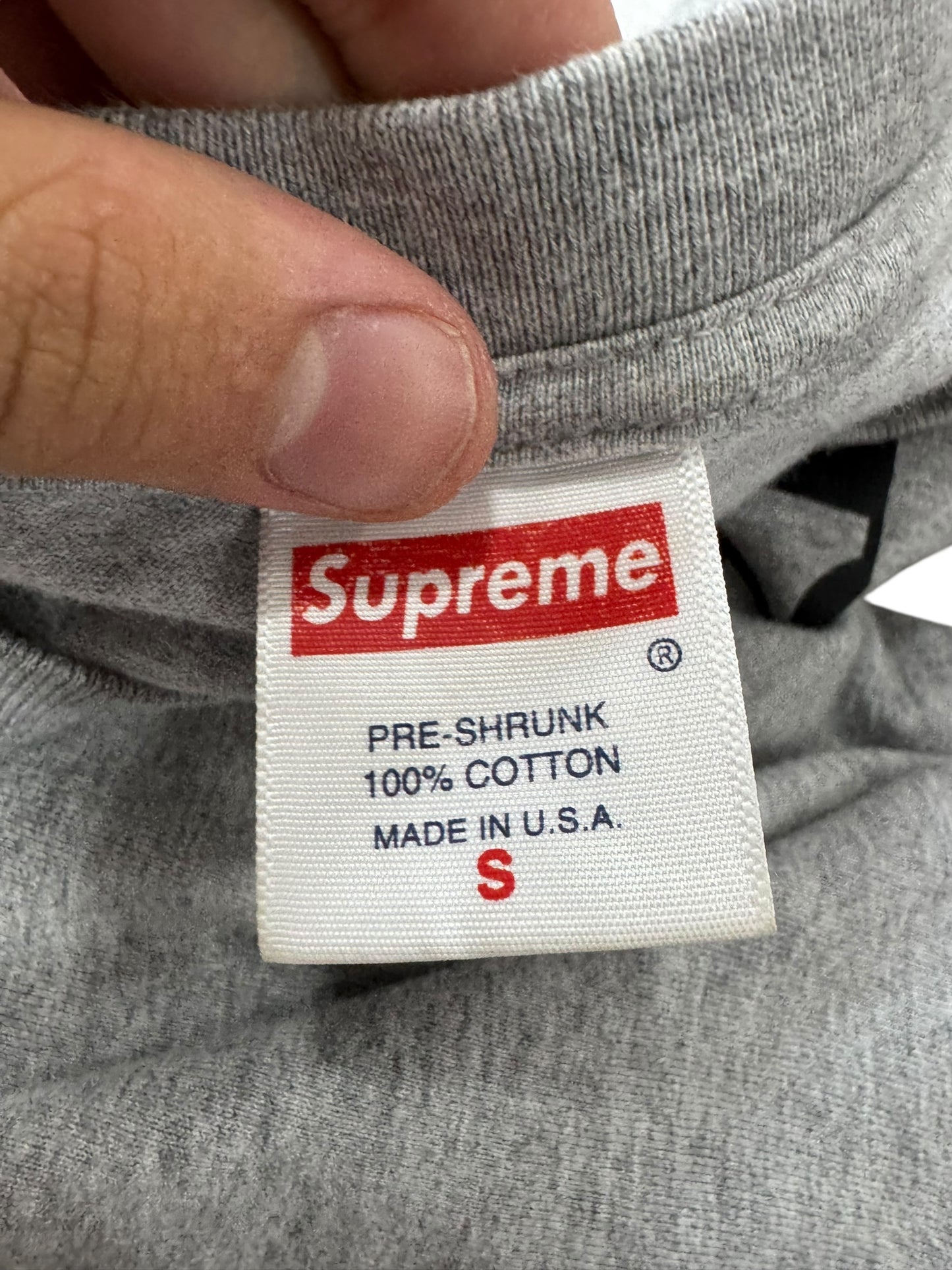 Supreme x Independent T-Shirt/Tee Grey and Red (S)