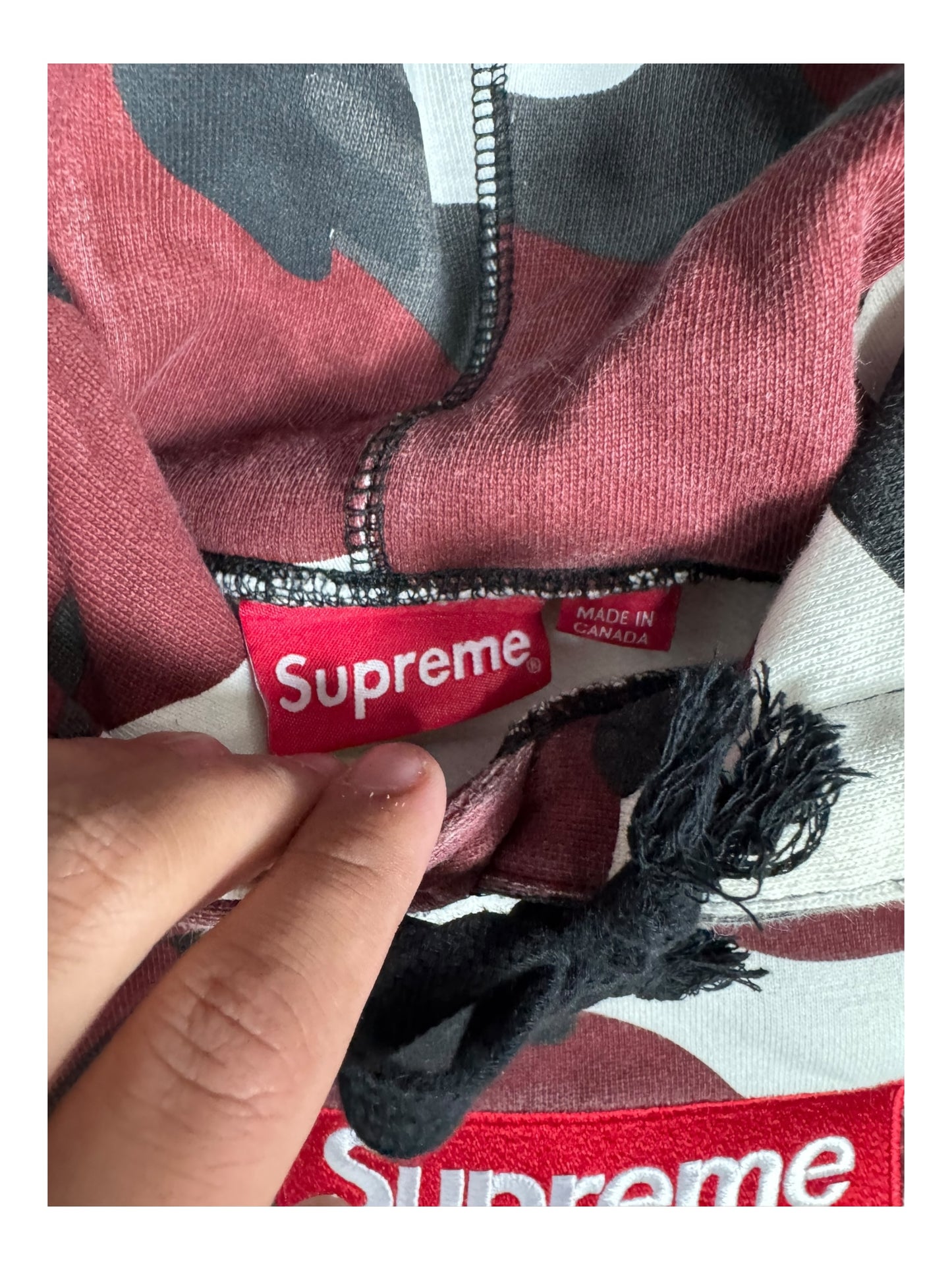 Supreme Box Logo Pullover Red Camo Fall/Winter 2013 (S)