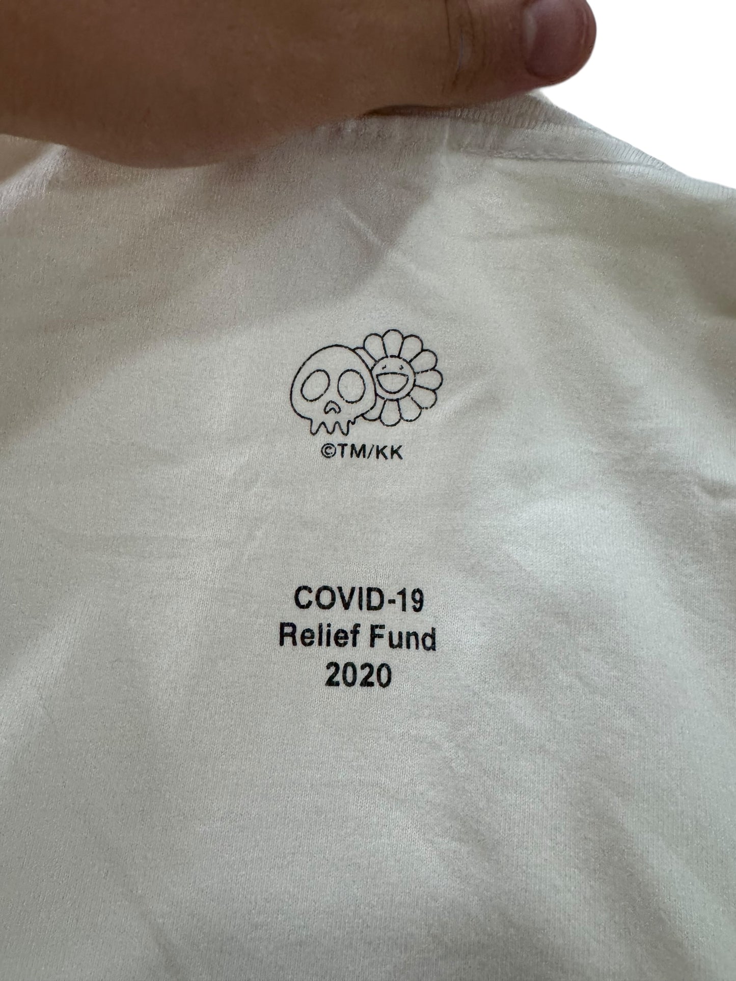 Supreme x Takashi Murakami COVID-19 Relief Box Logo Tee White (L)
