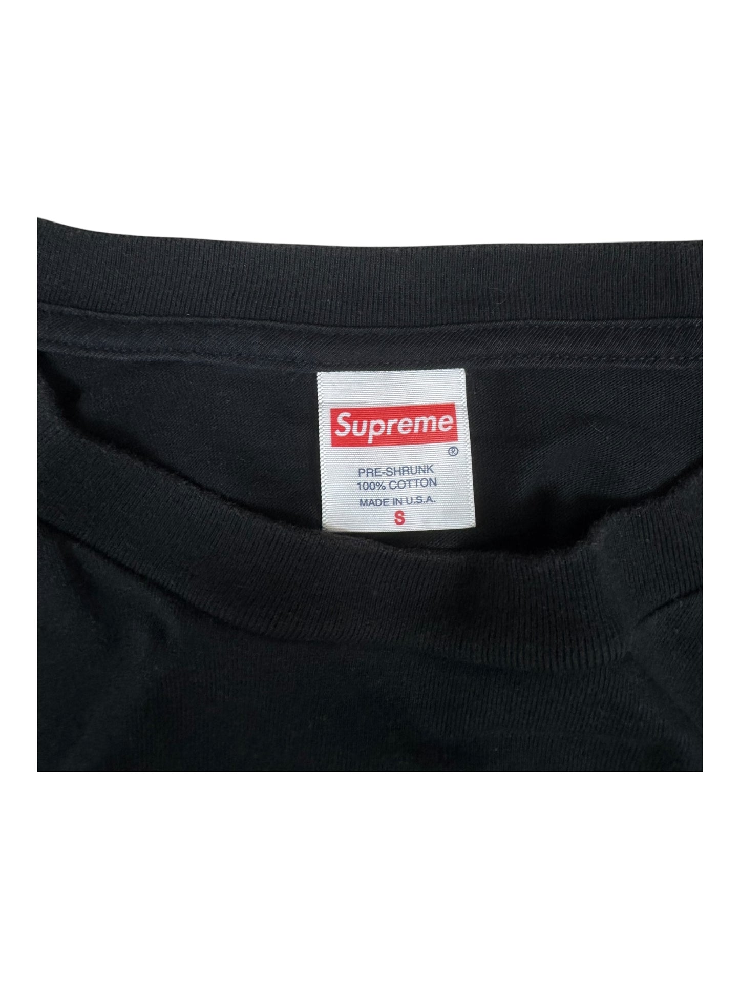 Supreme Cross Box Logo Black Tee/T-Shirt (S)