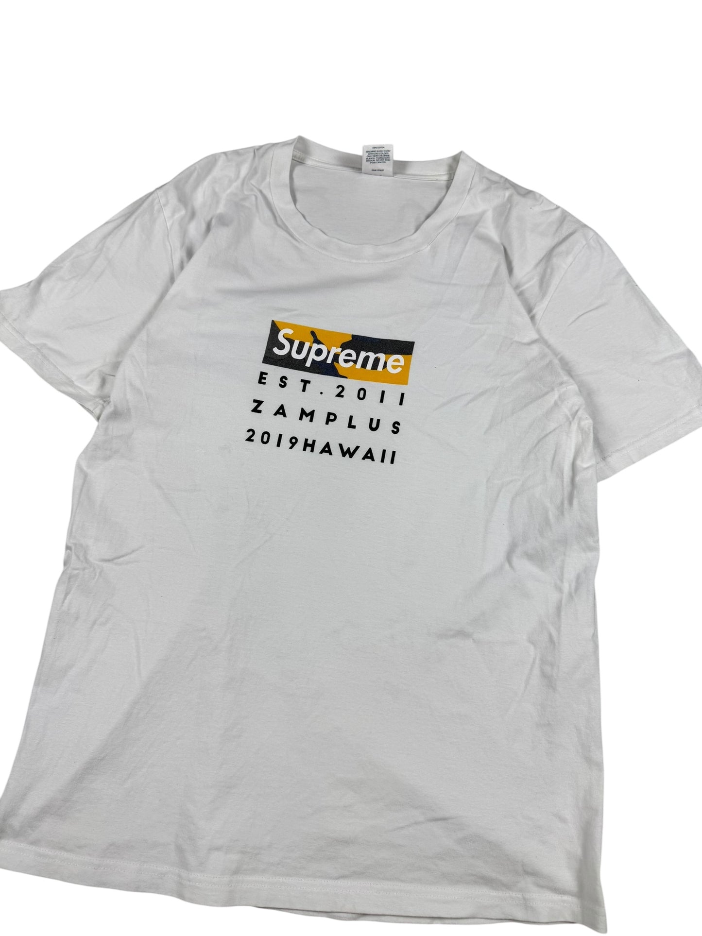 Supreme Tee/T-Shirt Brooklyn Box Logo White (L)