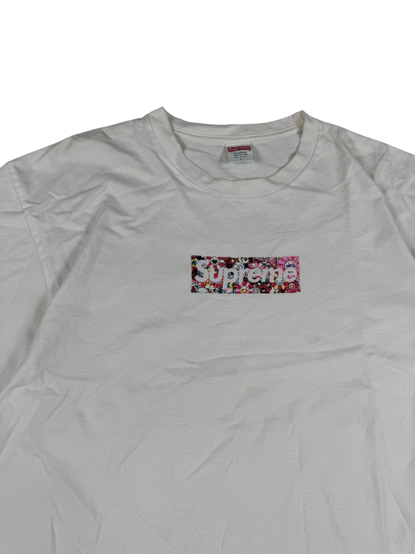 Supreme x Takashi Murakami COVID-19 Relief Box Logo Tee White (L)