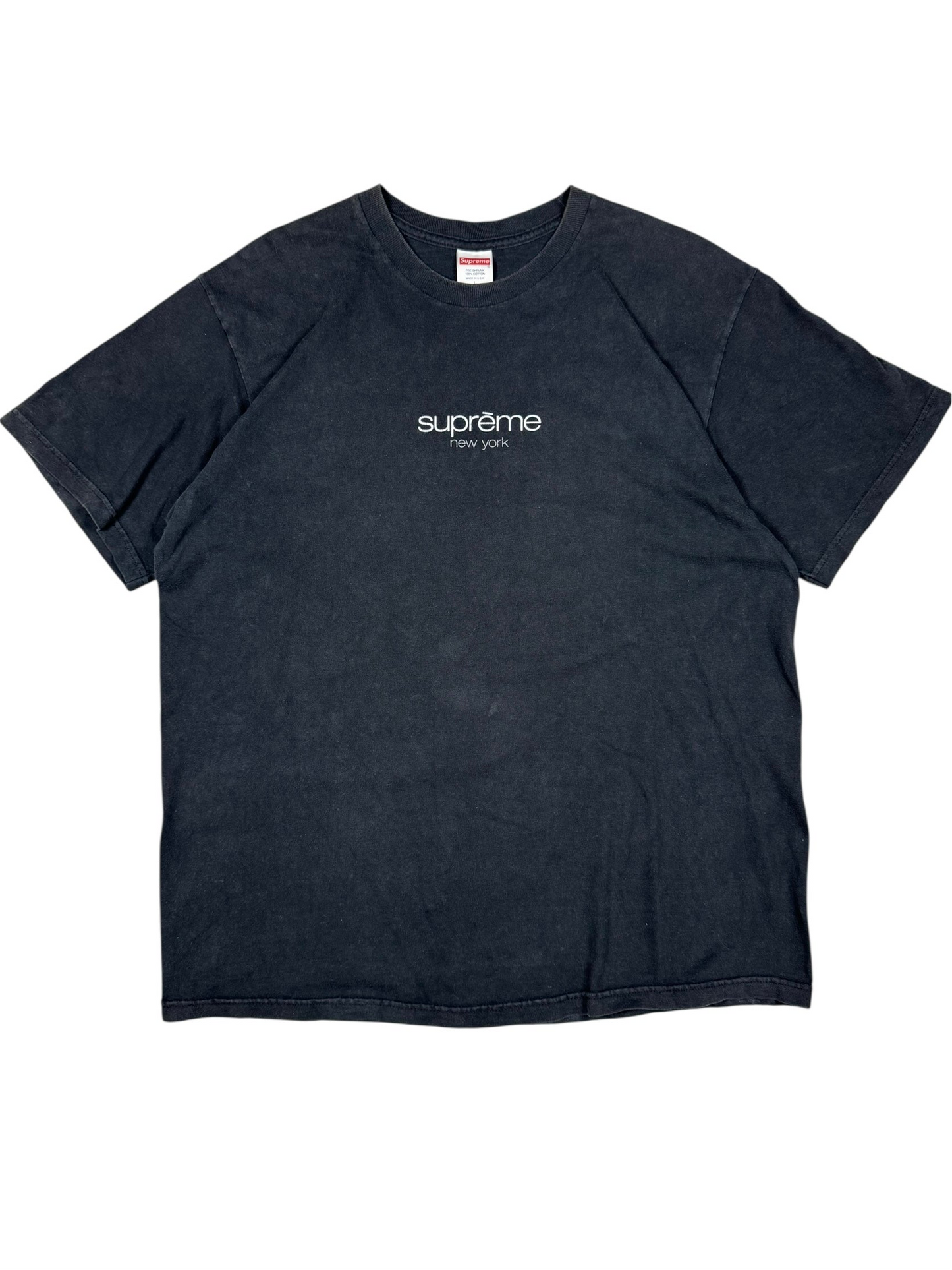 Supreme T-Shirt/Tee Classic Logo Black (L)