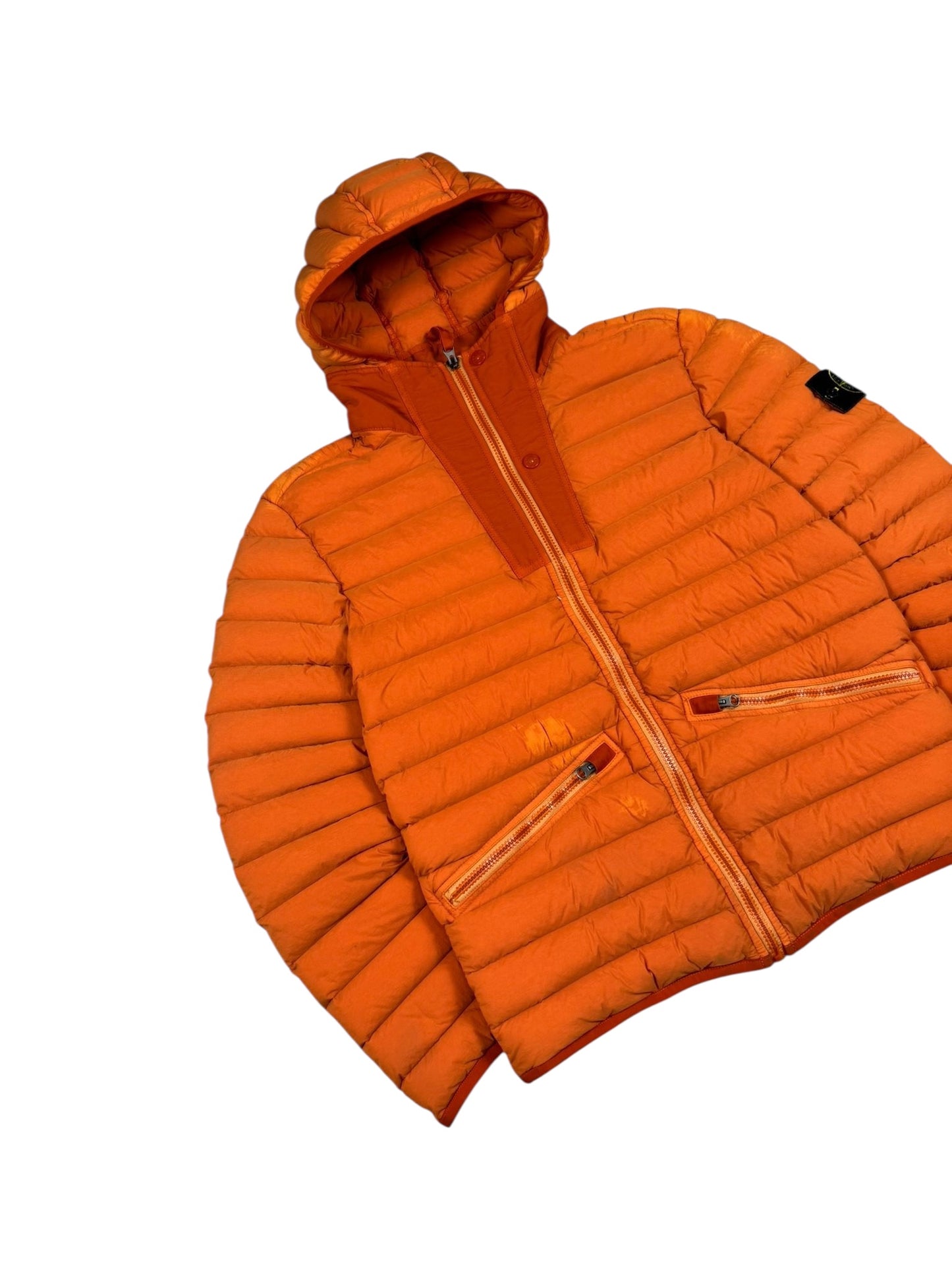 Stone Island AW/17 Loom Woven Down Jacket Orange (S)