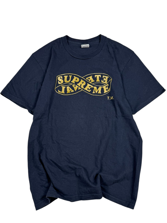 Supreme Tee/T-shirt Black and Gold (M)