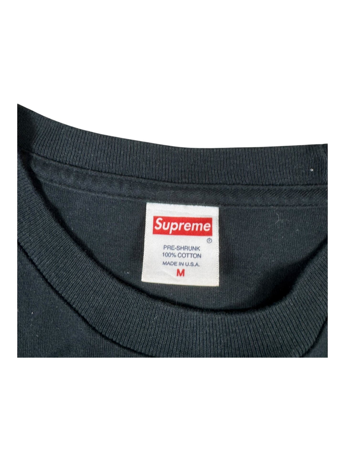 Supreme Hellraiser Pinhed Black Tee/T-Shirt (M)
