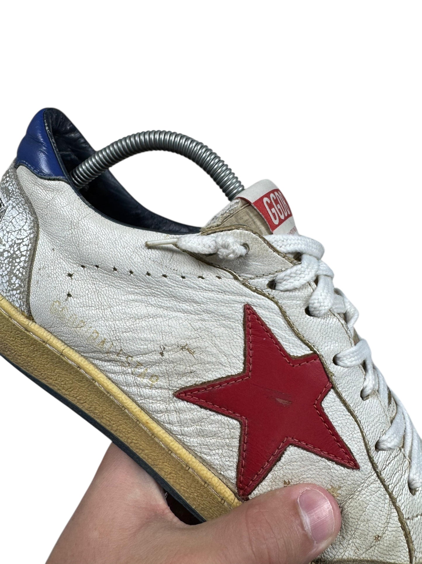 Golden Goose Ballstar White & Red (42)
