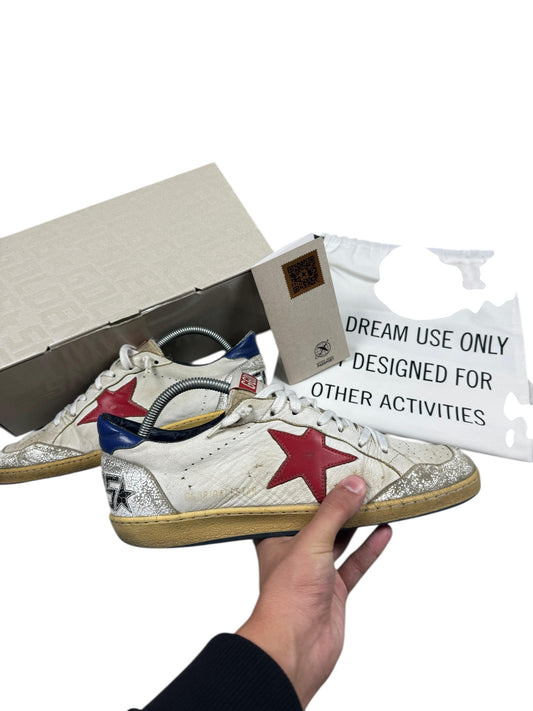 Golden Goose Ballstar White & Red (42)
