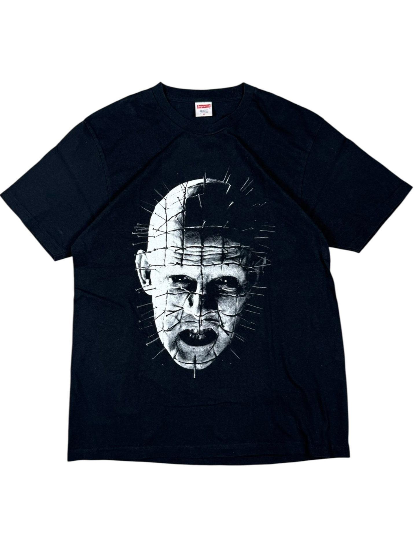 Supreme Hellraiser Pinhed Black Tee/T-Shirt (M)