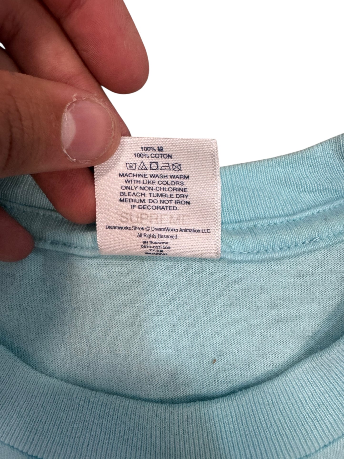 Supreme Tee Shrek Blue and Green (S)