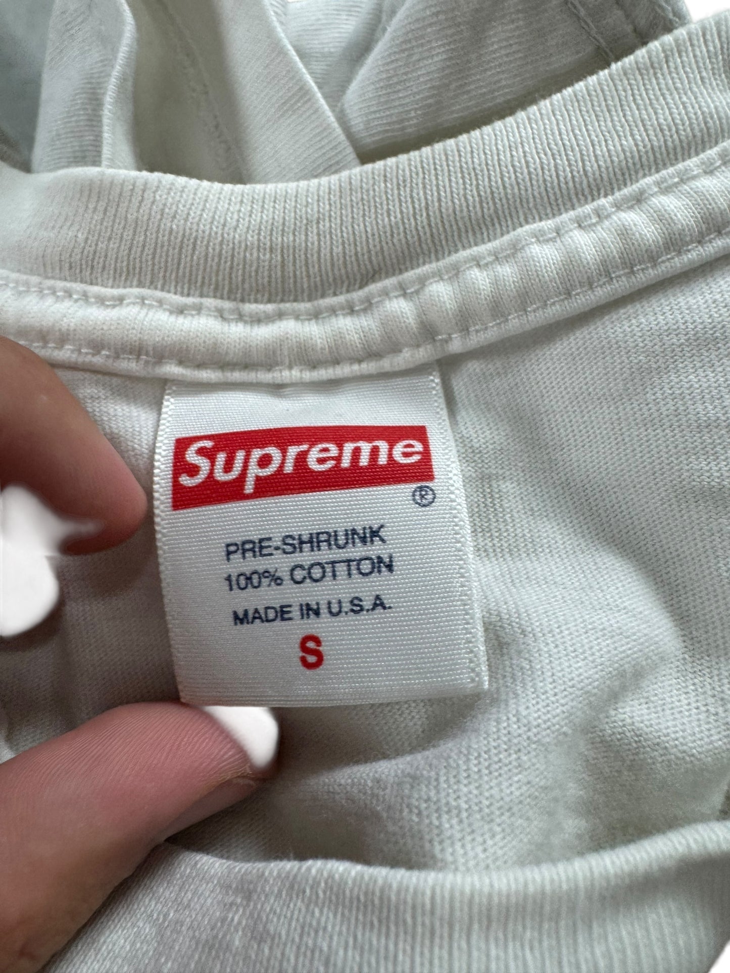 Supreme Tee/T-Shirt Spaghetti White (S)