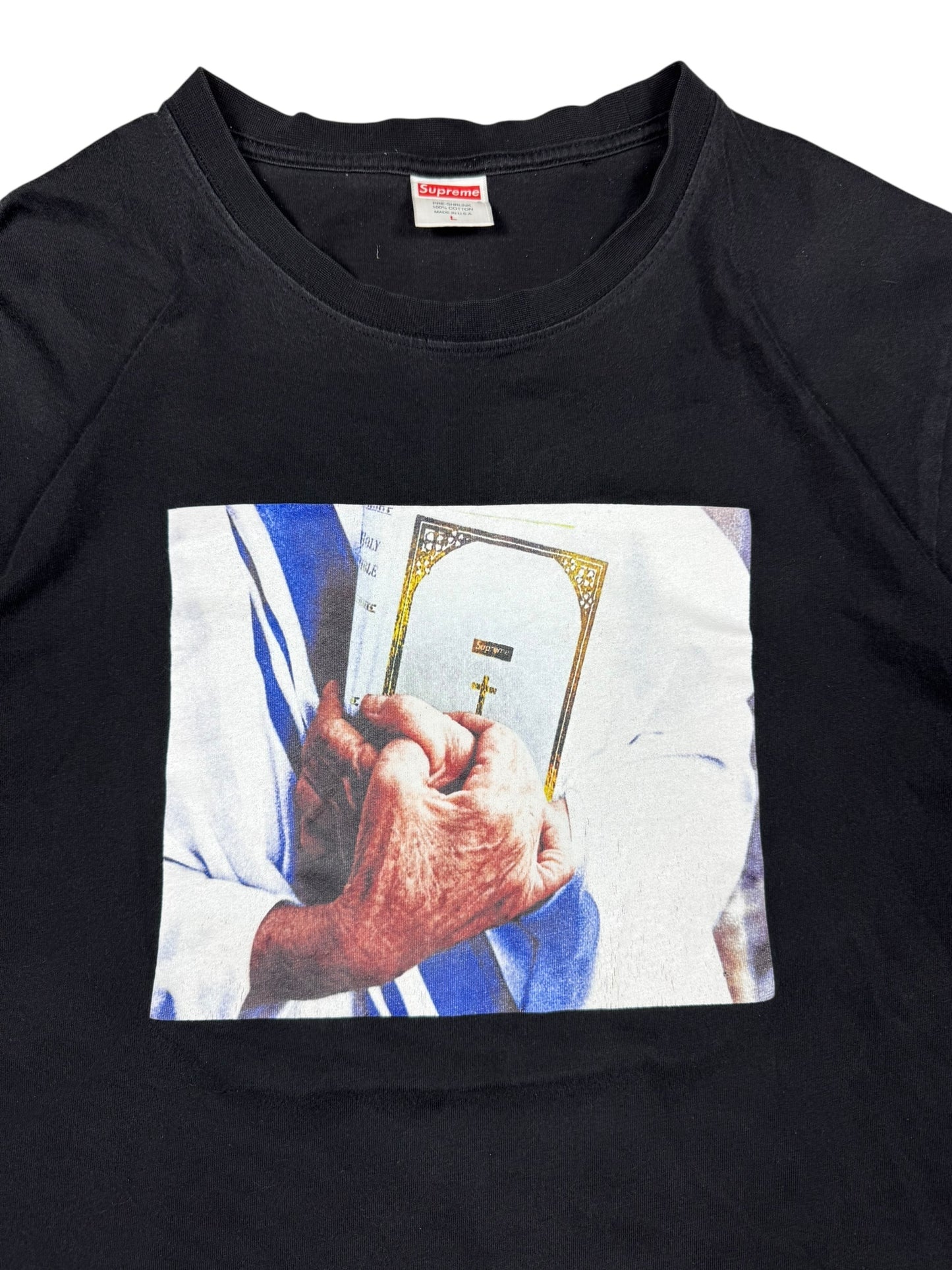 Supreme T-Shirt/Tee Bible Black (L)