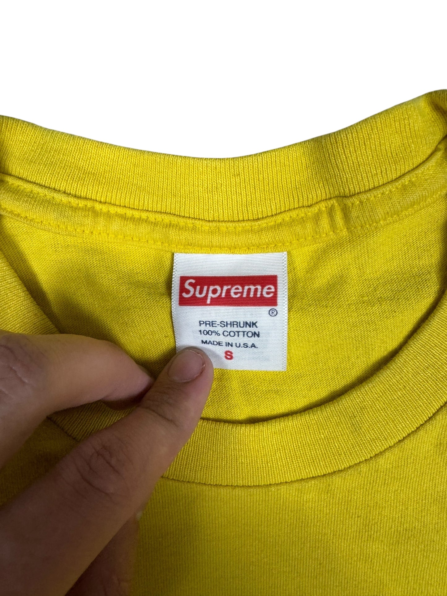 Supreme Tee Yellow and Blue (S)