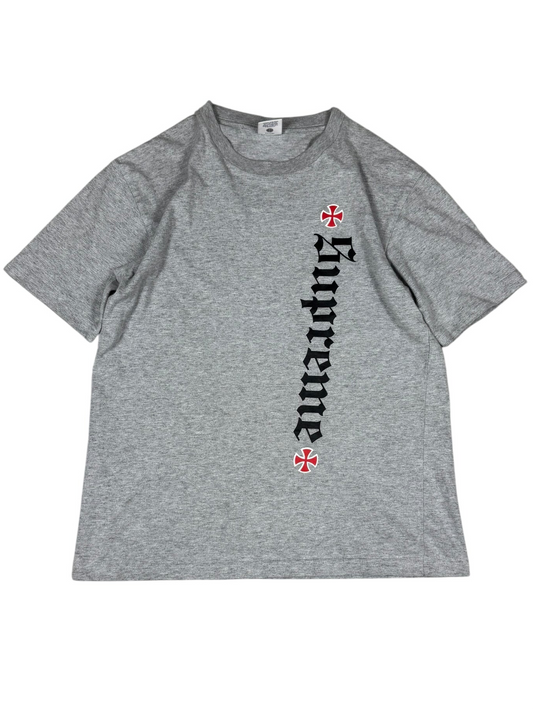 Supreme x Independent T-Shirt/Tee Grey and Red (S)