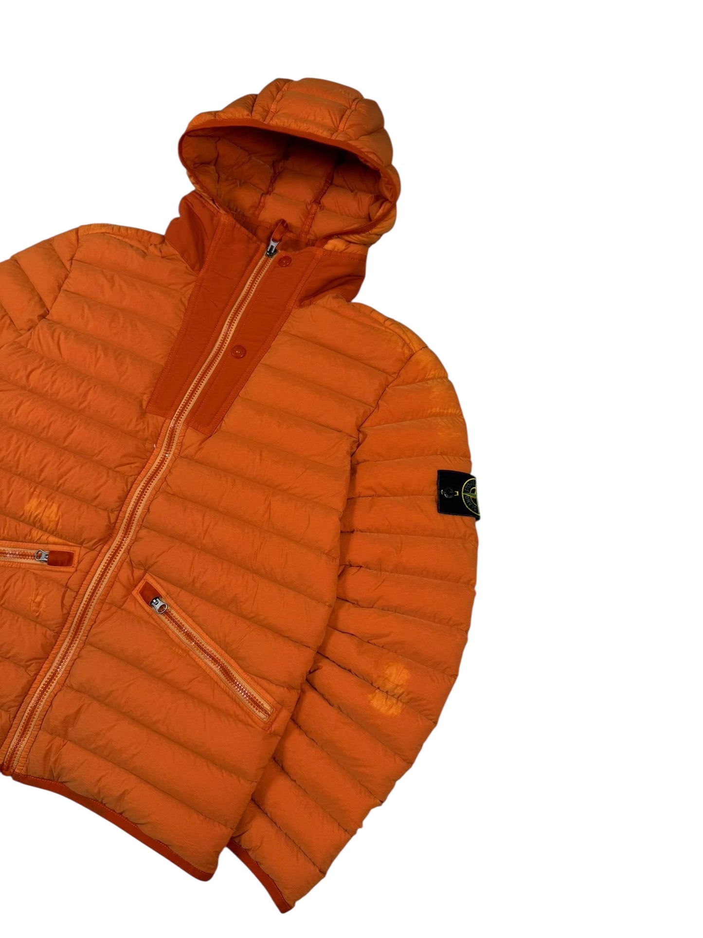 Stone Island AW/17 Loom Woven Down Jacket Orange (S)