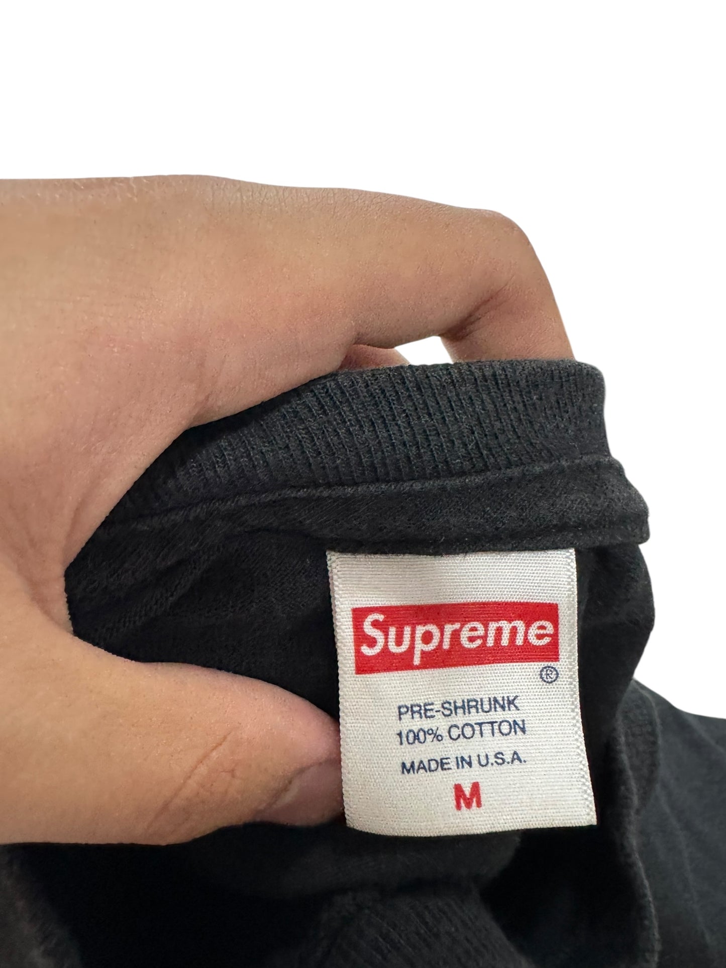 Supreme Tee/T-Shirt FW19 Banner Black (M)