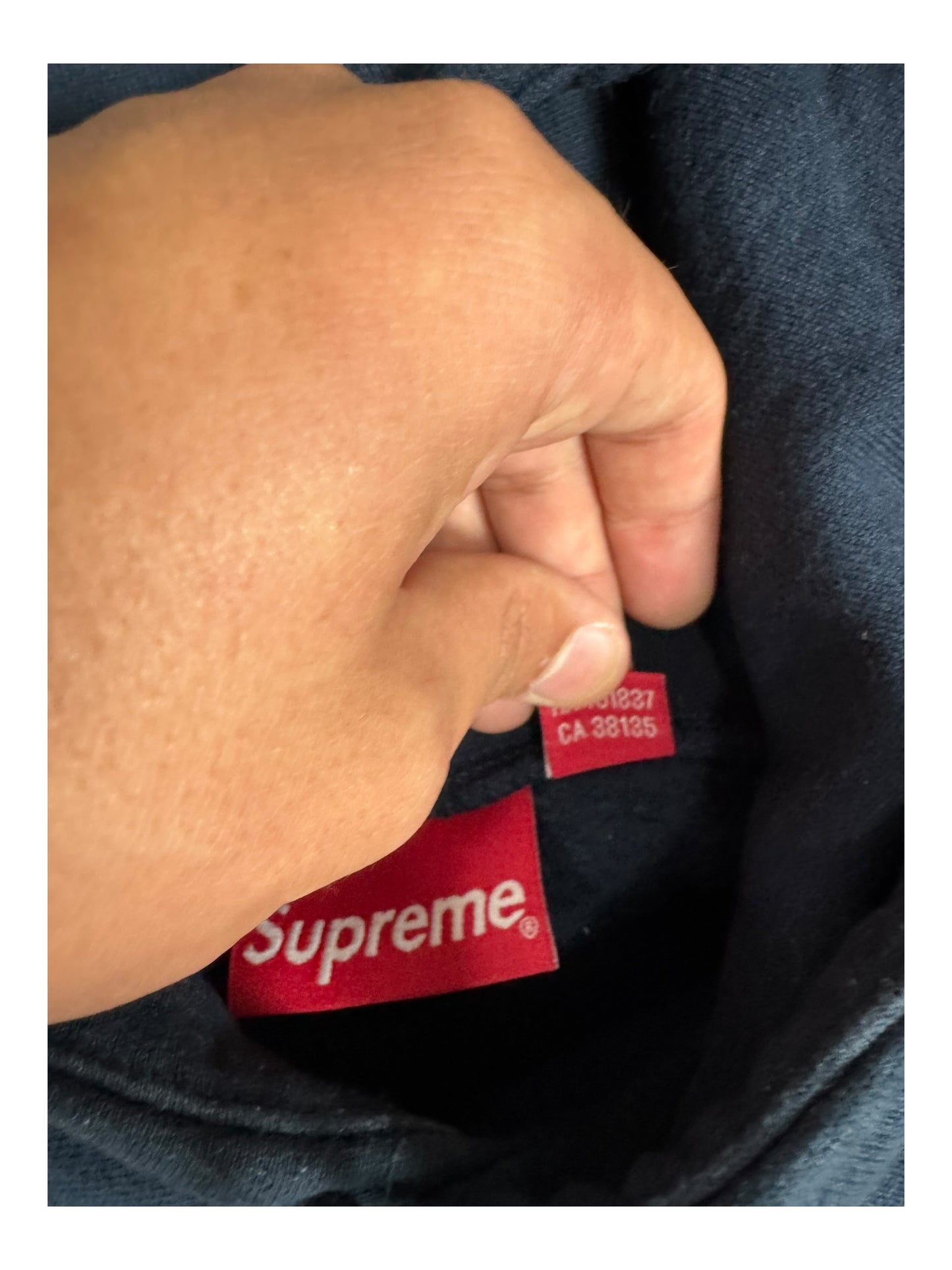 Supreme Le Luxe Navy Hoodie (S)