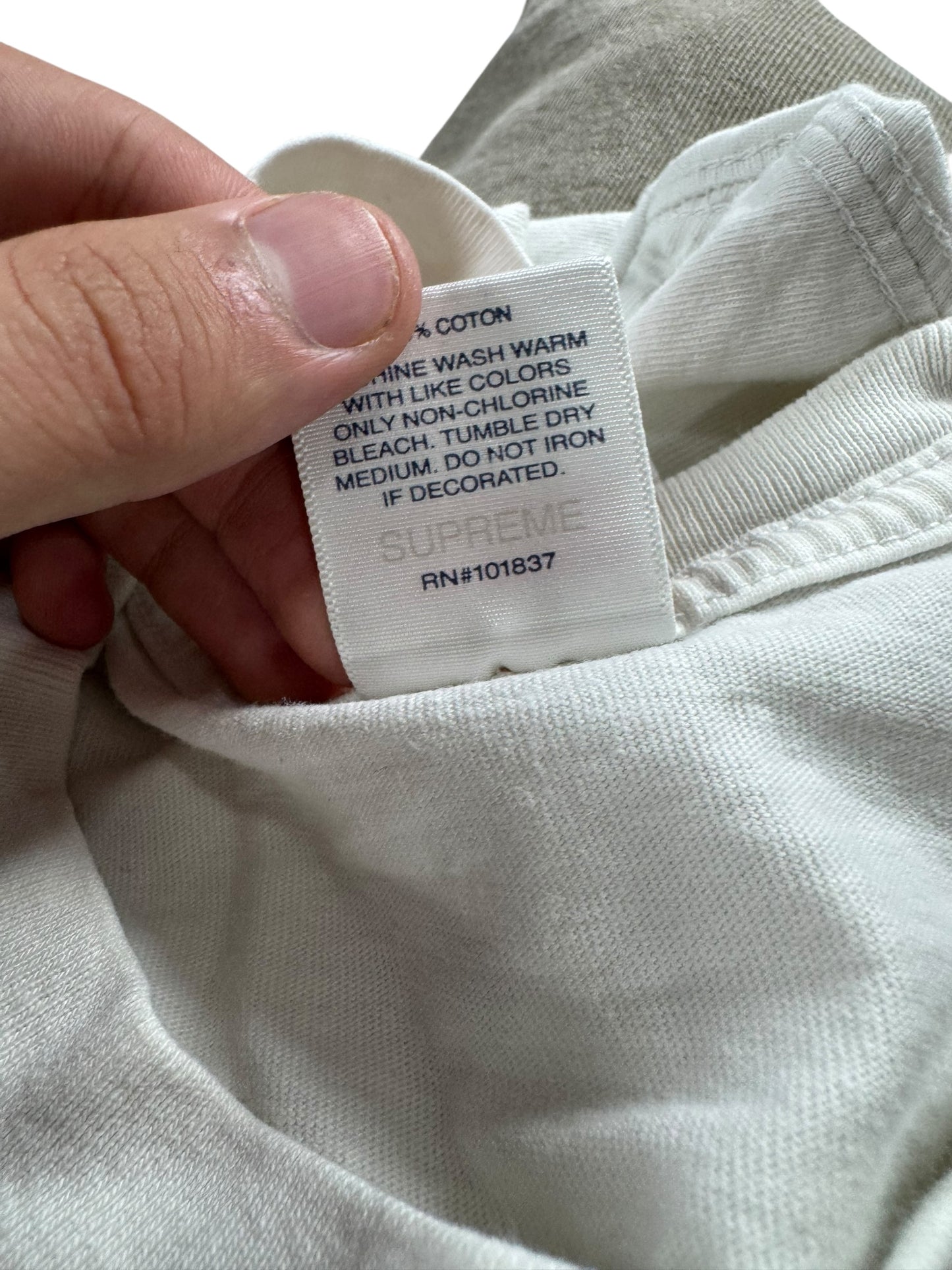 Supreme Tee/T-Shirt Spaghetti White (S)
