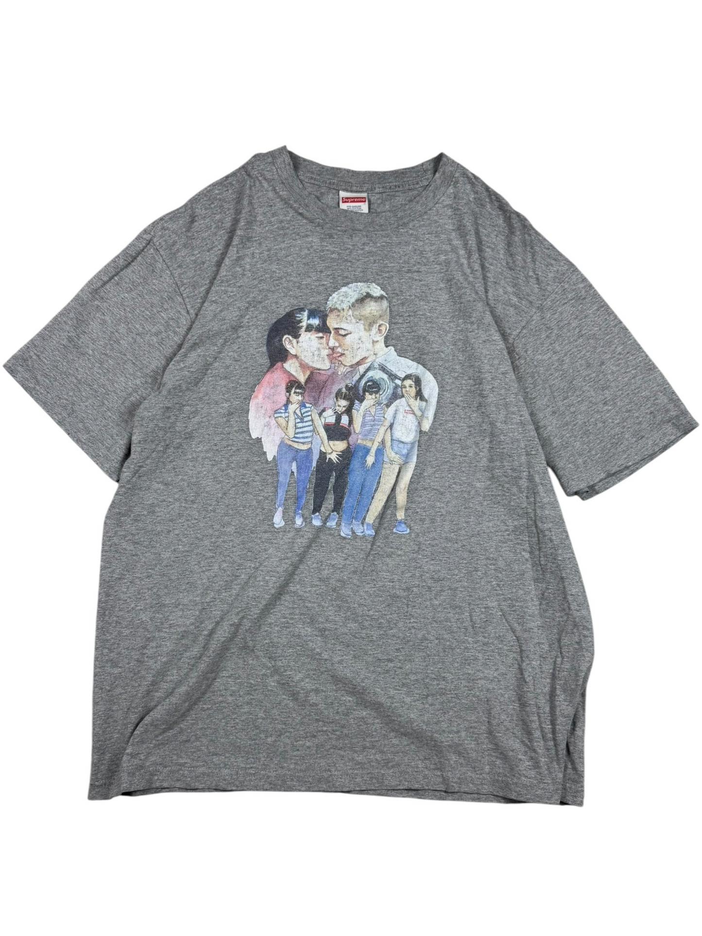 Supreme T-Shirt/Tee Kiss Grey (L)