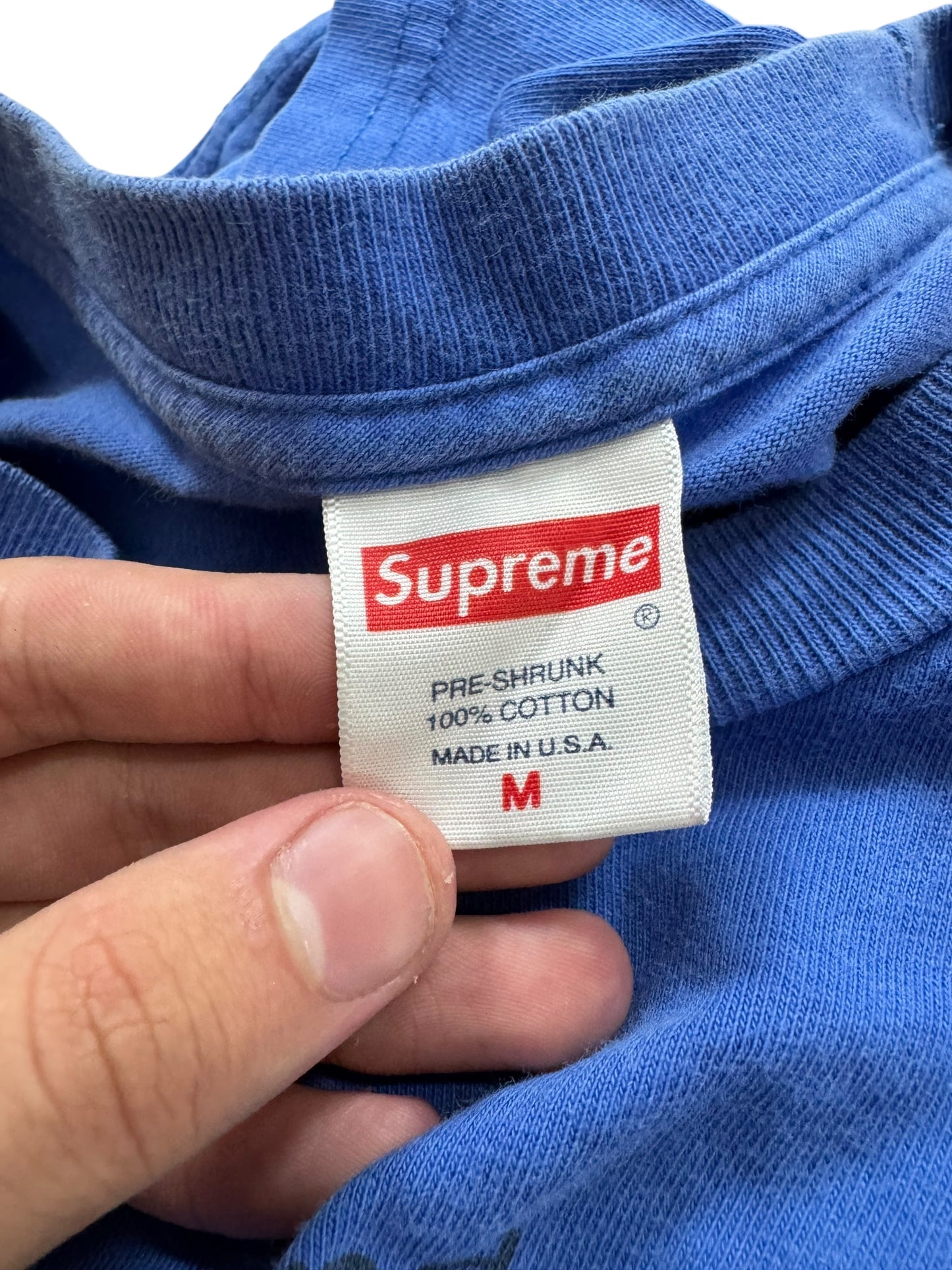 Supreme T-Shirt/Tee Heaven and Earth Blue (M)
