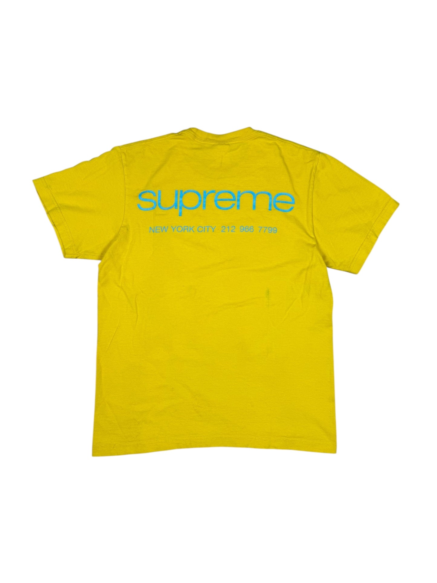 Supreme Tee Yellow and Blue (S)
