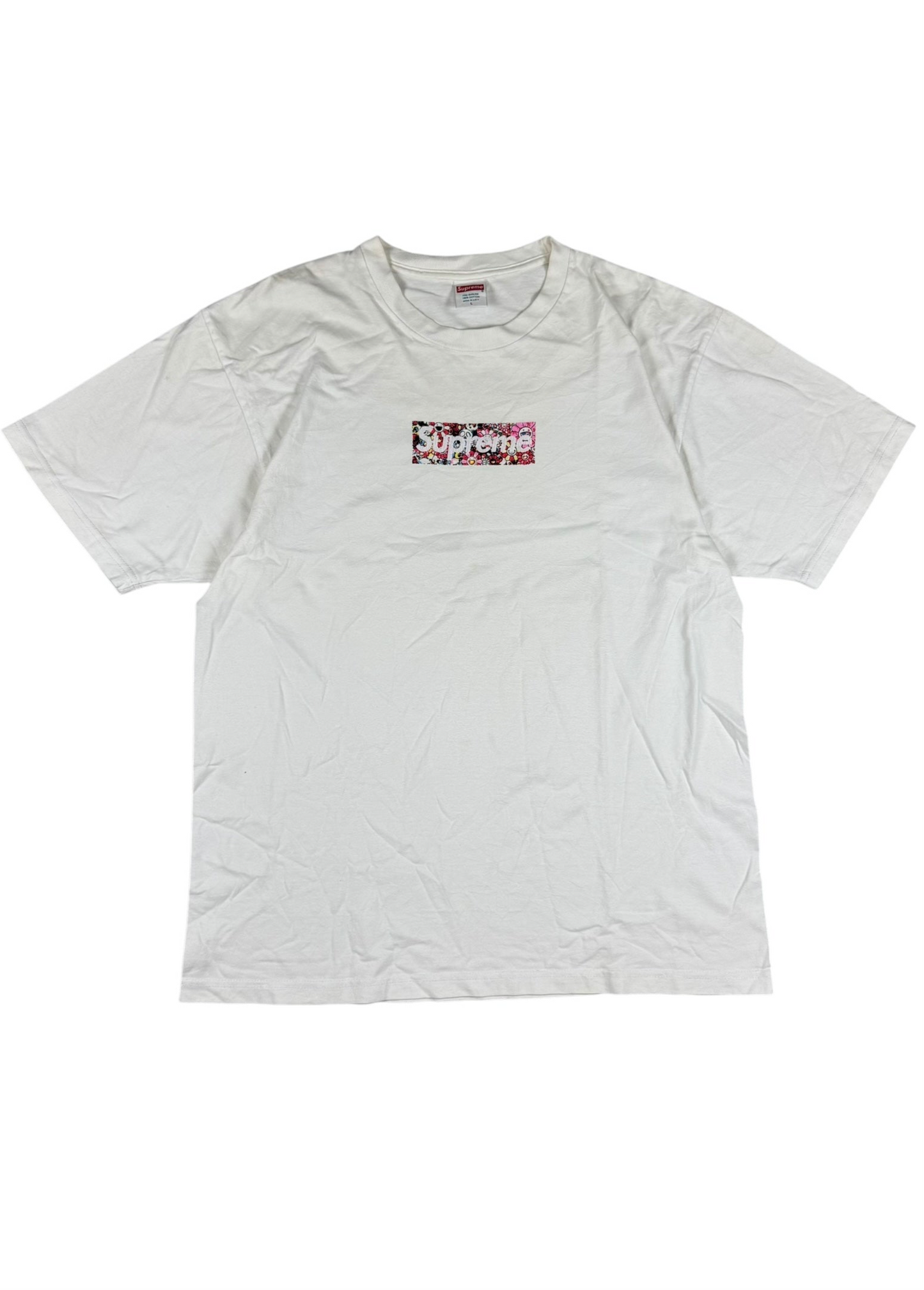 Supreme x Takashi Murakami COVID-19 Relief Box Logo Tee White (L)