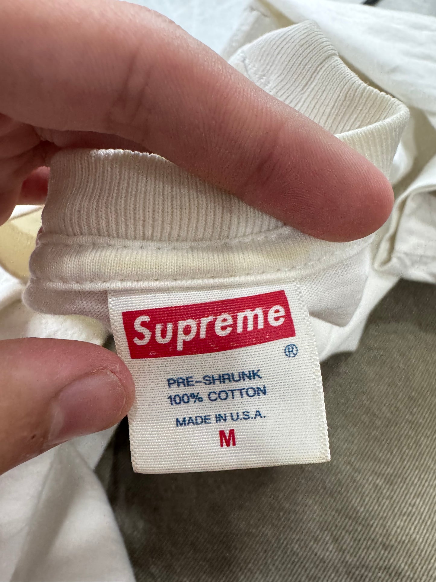 Supreme Tee/T-Shirt Logo Purple (M)