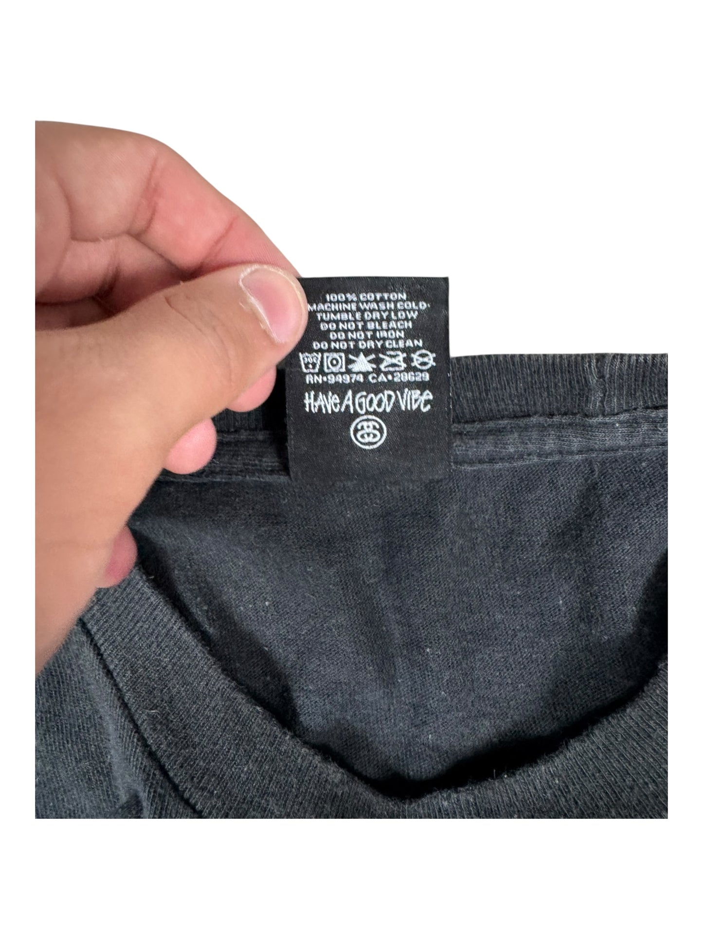 Stussy Logo SS Tee/T-shirt Black (S)