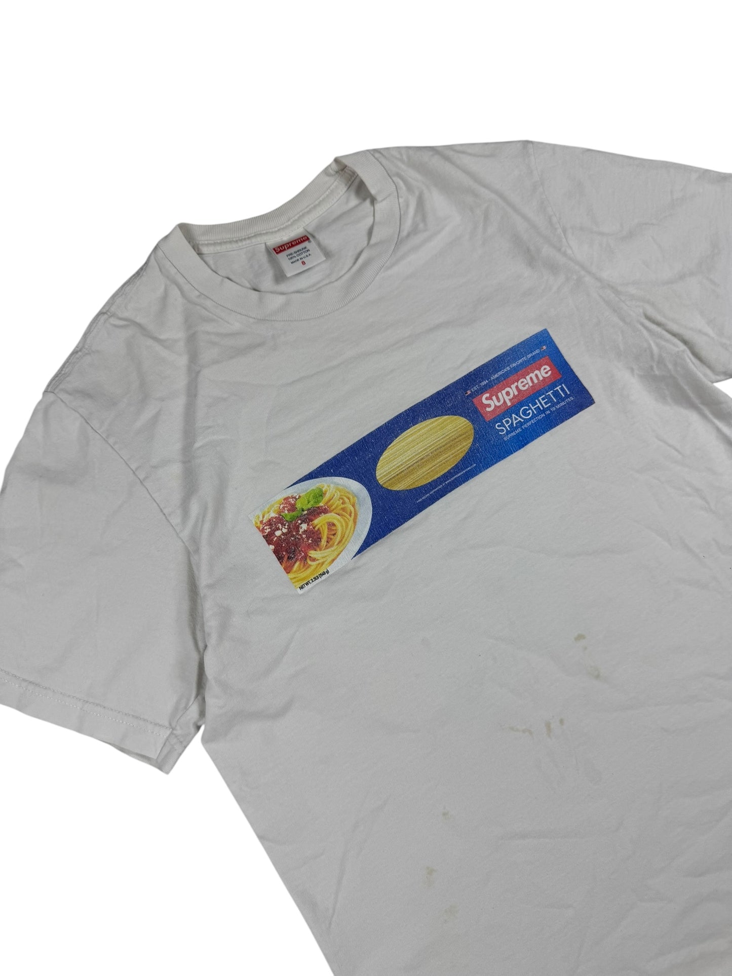 Supreme Tee/T-Shirt Spaghetti White (S)