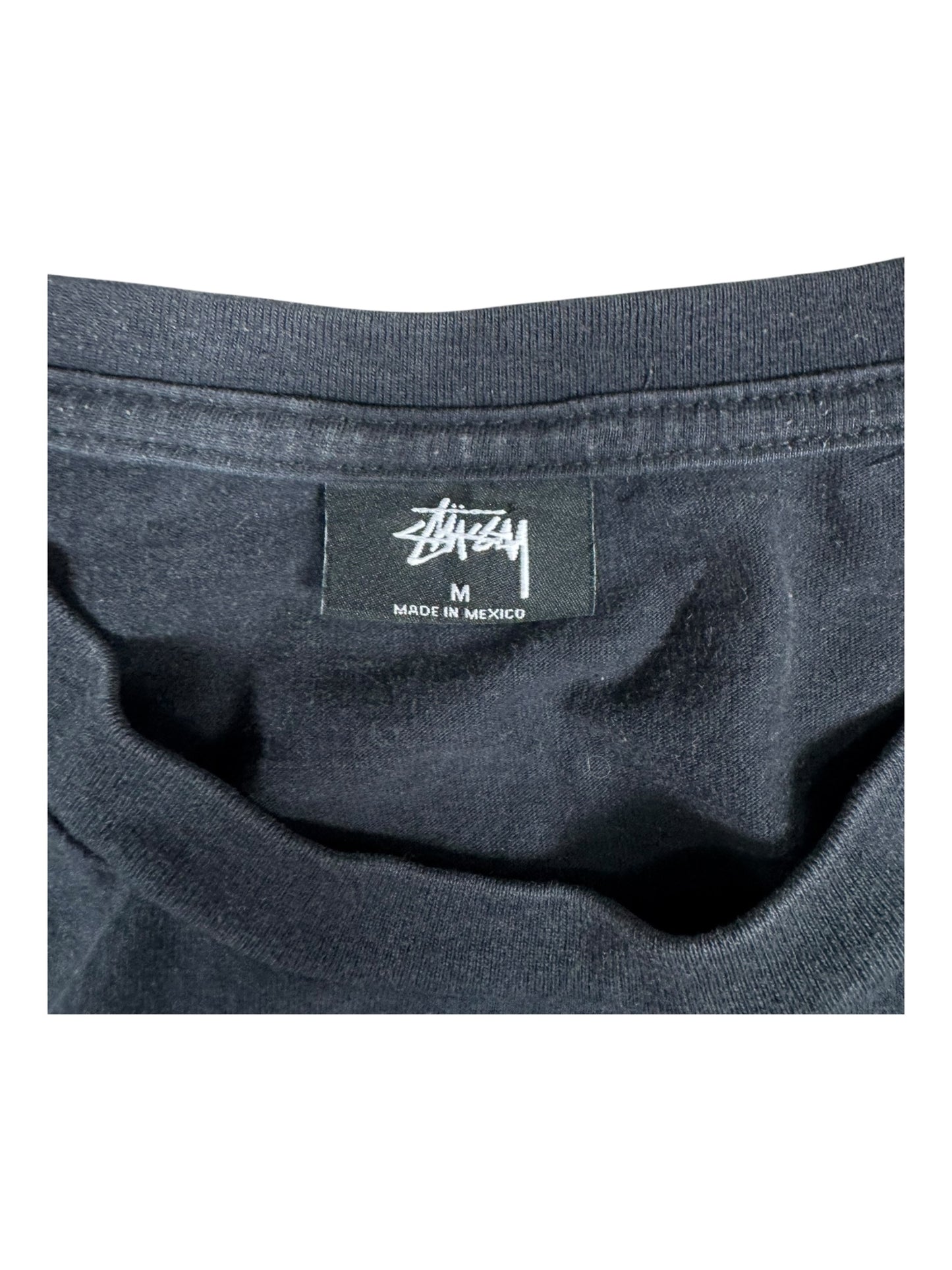 Stussy World Tour Black Tee/T-Shirt (M)