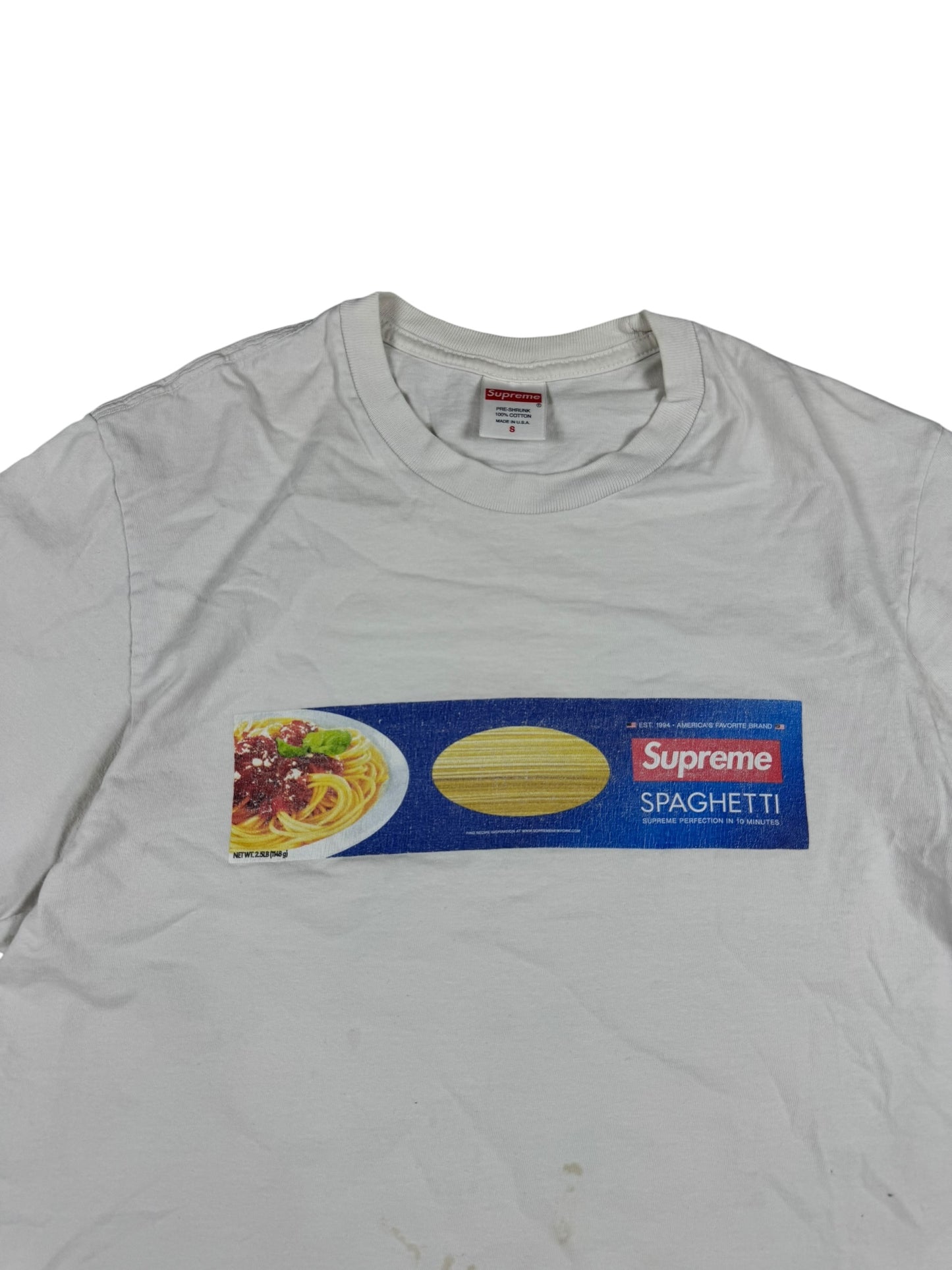Supreme Tee/T-Shirt Spaghetti White (S)