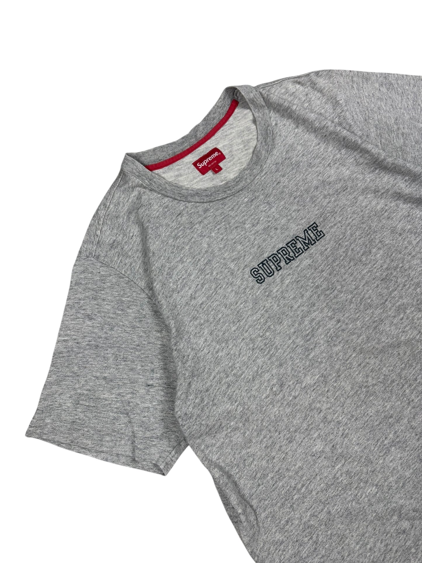 Supreme T-Shirt/Tee Grey and Black (L)