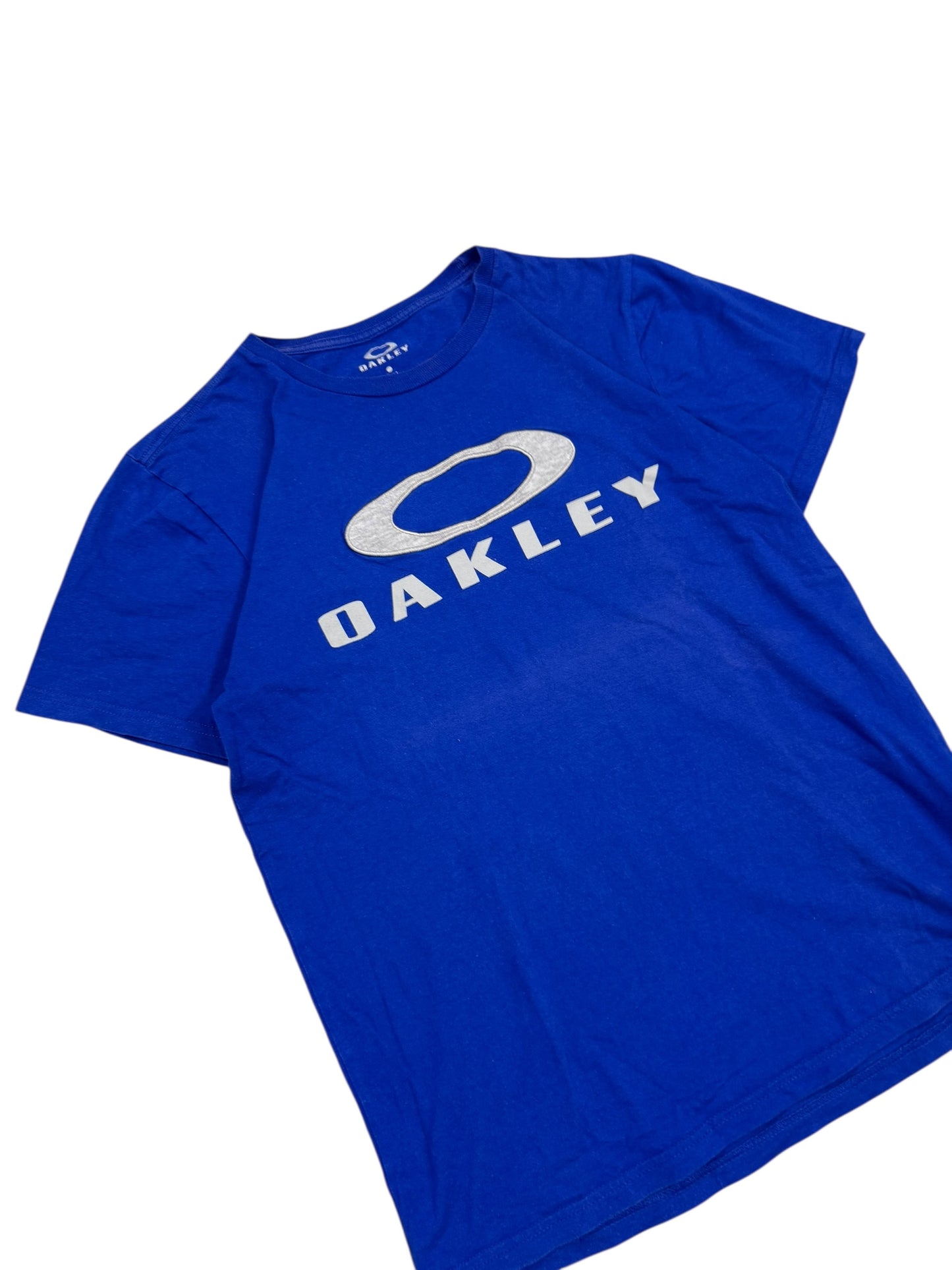 Oakley Tee Blue and White (M)