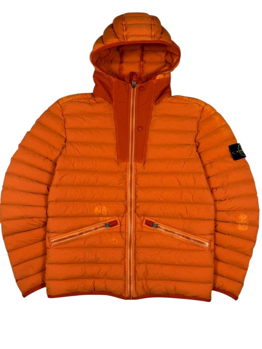 Stone Island AW/17 Loom Woven Down Jacket Orange (S)